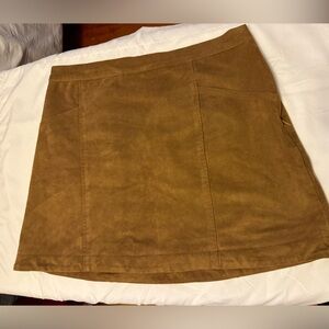 Abercrombie and Fitch Brown Suede Mini Skirt